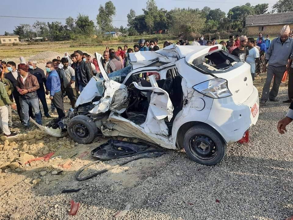 बर्दियामा सवारी दुर्घटनामा २ जनाको ज्यान गयो
