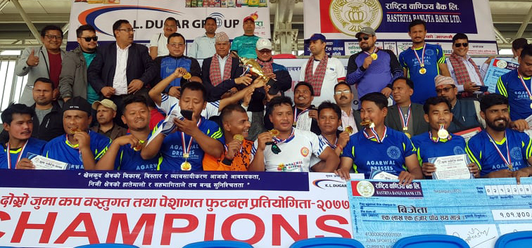 दोस्रो जुमा कप फुटबलको उपाधि प्याब्सनलाई