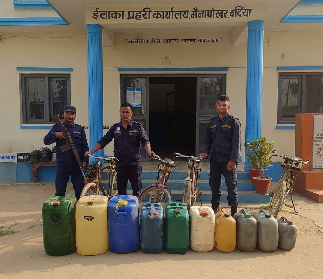 बाँके, बर्दिया नाका हुँदै भारतमा पेट्रोलियम पदार्थ तस्करी