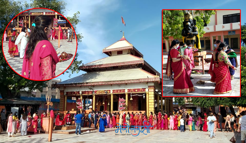 बागेश्वरी मन्दिरमा भक्तजनको लर्को (फोटो फिचर)