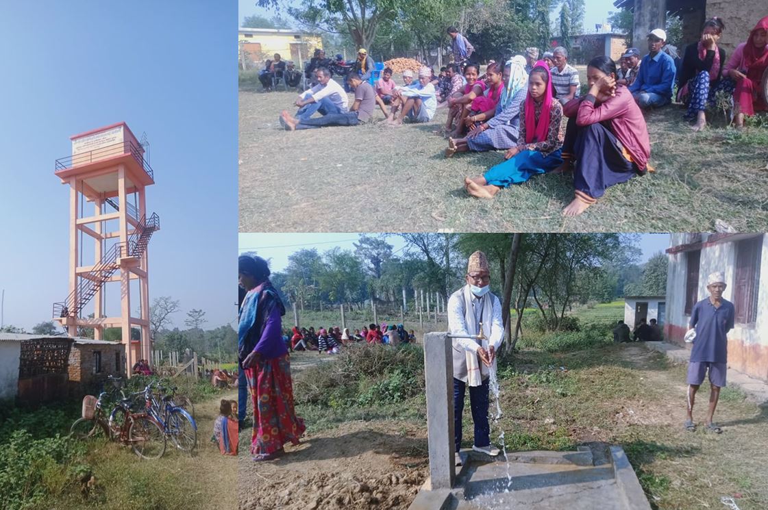 मायुस बर्दियाद्धारा ६ वटा खानेपानी ट्याङ्की निर्माण