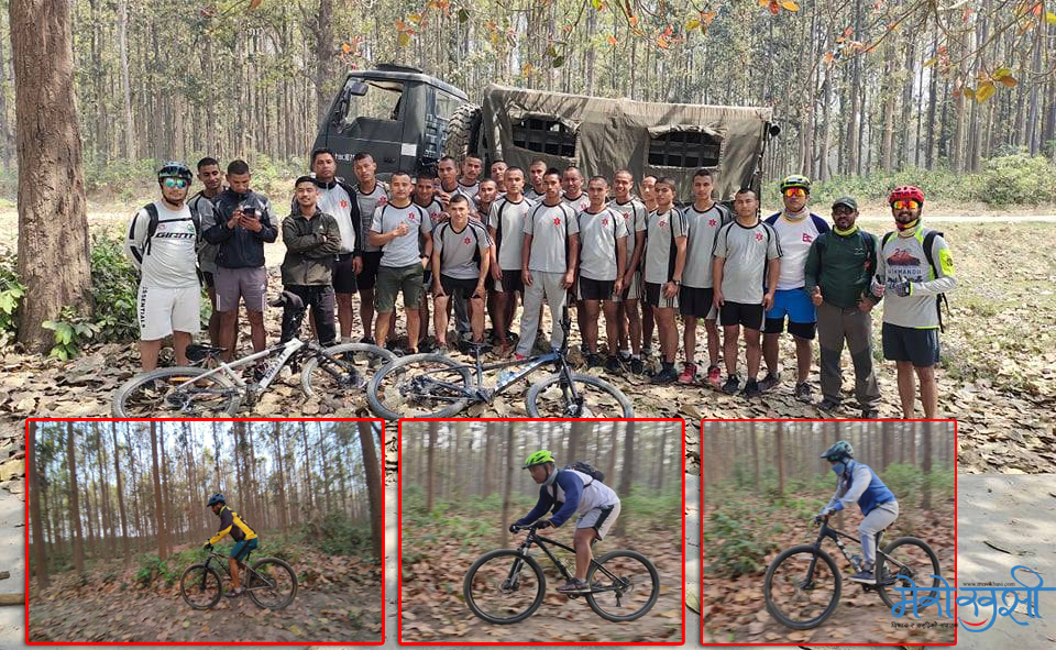 कम्दीको जंगलमा बन्यो ५ किलोमिटर साइकल ट्रेल