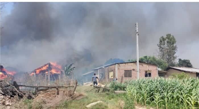कैलालीको विपतपुर मुक्त कमैया शिविरमा आगलागी हुँदा ७० घर जलेर नष्ट